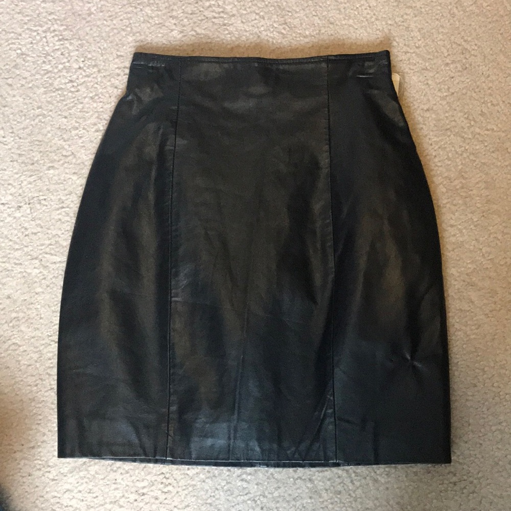Vintage leather skirt